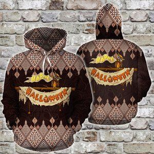 Owl happy halloween night hoodie all over printed